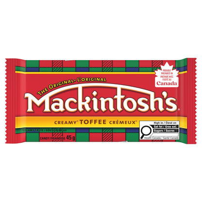 Nestle Mackintosh's 24 Pack Creamy Toffee - 45g Individually Wrapped Bars in Original Display Box with Nestle Recipe -Product of Canada