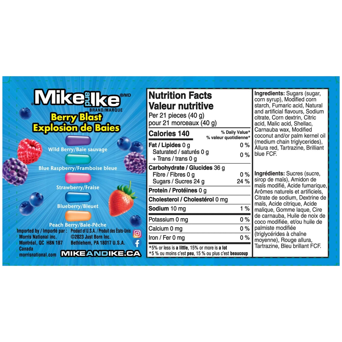 Mike & Ike Chewy Candy 120g Box (Pack of 3)