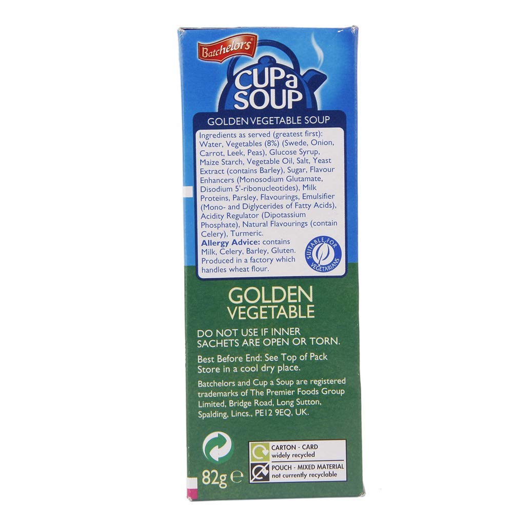 Batchelors Cup a Soup Golden Vegetable (4 per Pack - 82g)