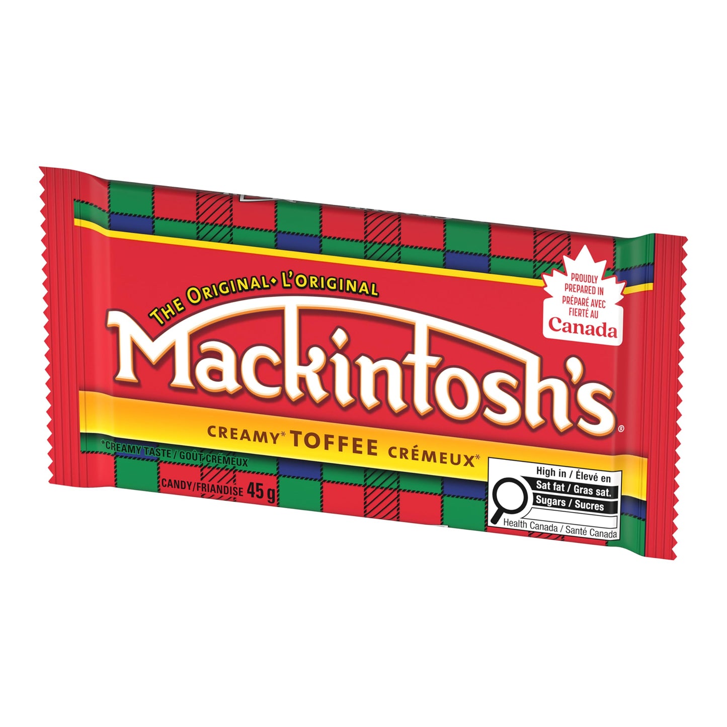 Nestle Mackintosh's 24 Pack Creamy Toffee - 45g Individually Wrapped Bars in Original Display Box with Nestle Recipe -Product of Canada