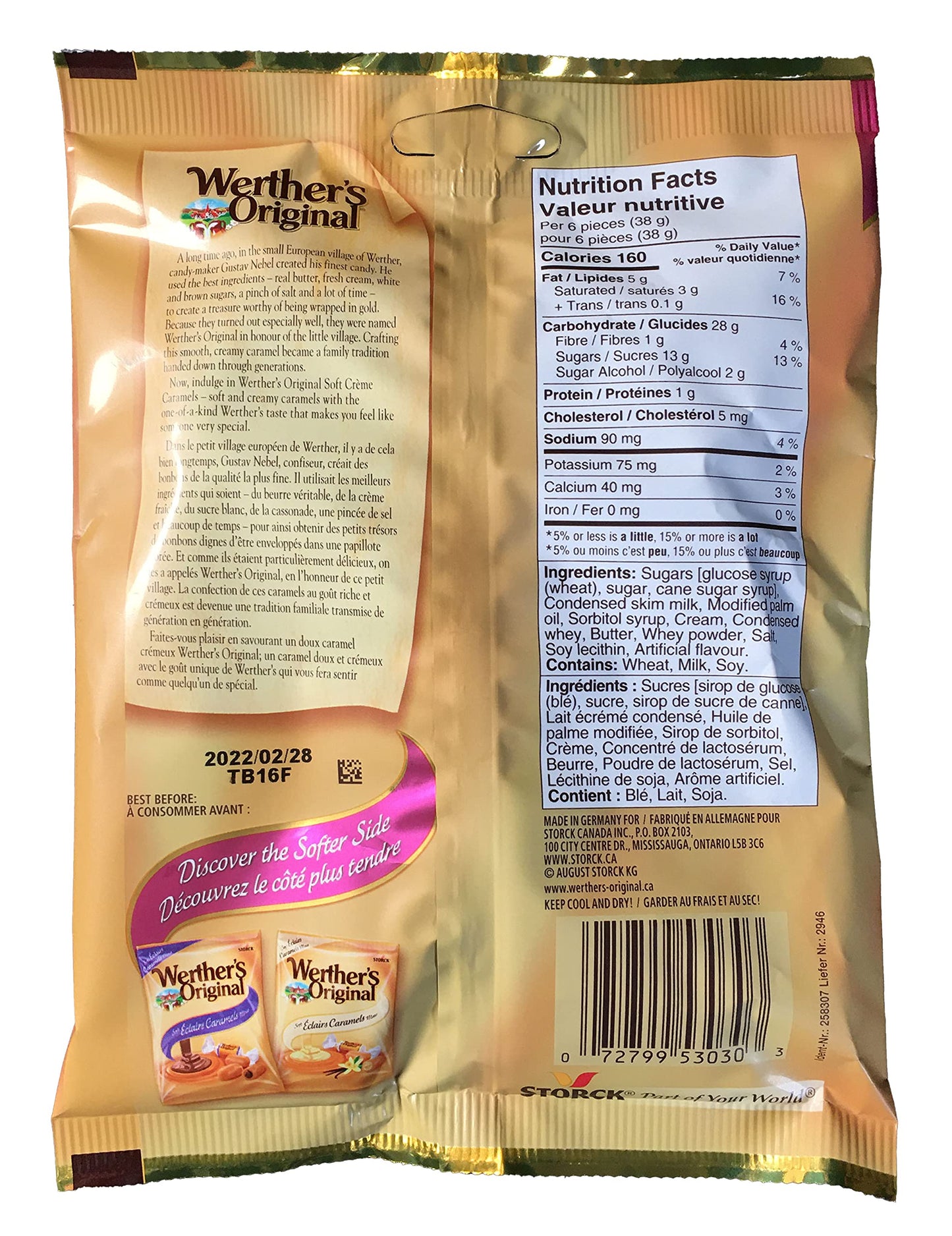 Werthers Original Toffee Soft Creme 128 g