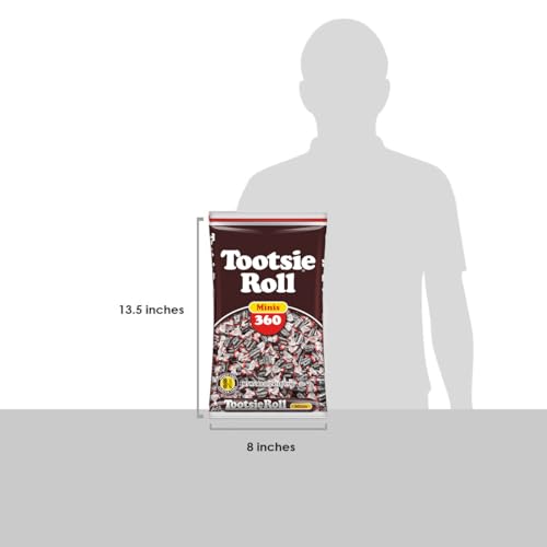 Black Chocolate Tootsie Rolls (360 Pieces)