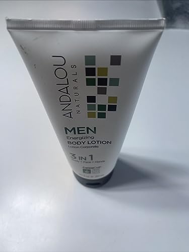 Andalou Naturals Men Energizing Body Lotion with CannaCell, 8.5 Ounce