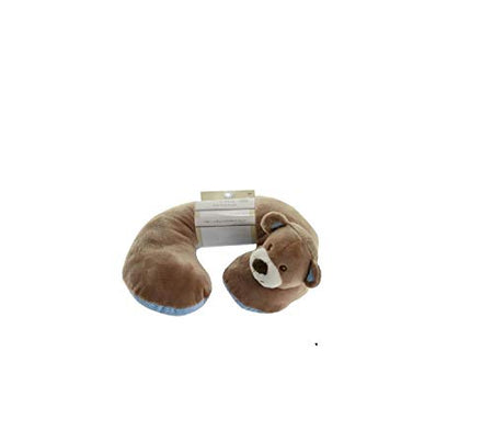 Teddy Bear With Blue Underside For Baby Head and Neck Support Pillow. Great for traveling and comfort by Kellybaby