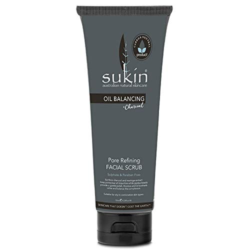 Sukin Oil Balancing+ Charcoal Pore Refining Facial Scrub 125ml