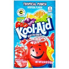 Kool-Aid Tropical Punch Unsweetened Soft Drink Mix, 0.16-Ounce Envelopes (Pack of 48)