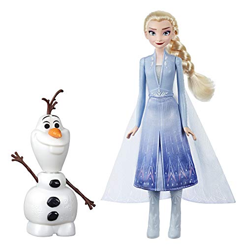 Disney Frozen Talk and Glow Olaf and Elsa Dolls, Remote Control Elsa Activates Talking, Dancing, Glowing Olaf, Inspired by Disney's Frozen 2 Movie - Toy for Kids Ages 3 and Up (Bilingual)