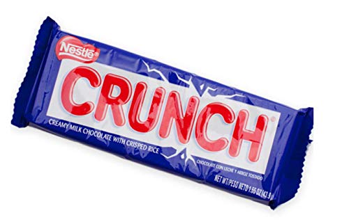 Nestle Crunch Milk Chocolate with Crisp Rice 36 X 44 Gram Net Wt (1584 Gram), 1584 Grams