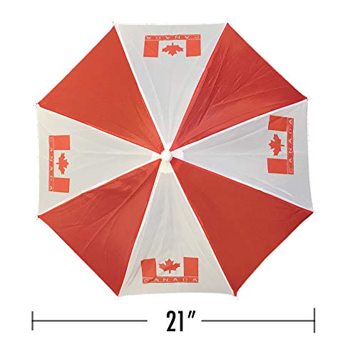 Canadian Flag Head Umbrella