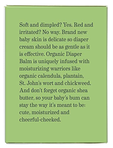 Organic Diaper Balm by Earth Mama | Safe Calendula Cream to Soothe and Protect Sensitive Skin, Non-GMO Project Verified, 2-Fluid Ounce