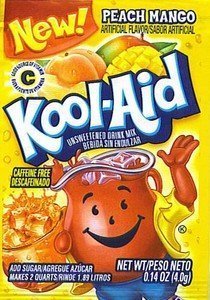 48 Kool Aid Packets of Peach Mango Makes 96 quarts just add Sugar by Kool-Aid