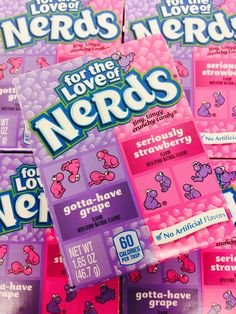 Wonka 24pk Nerds Strawberry/Grape (46.7g /1.6oz per pack)