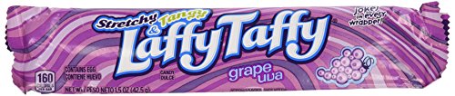 Wonka Laffy Taffy Grape 1.5oz X 24 Units, 1.02-Kilogram