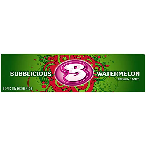 Bubblicious Bubble Gum, 5 Count (Pack of 18)