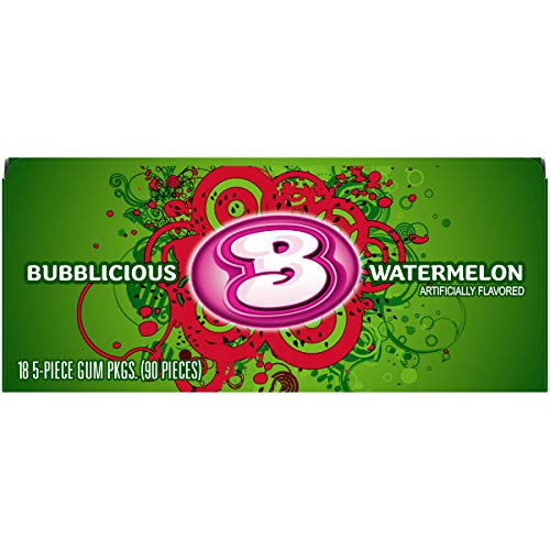 Bubblicious Bubble Gum, 5 Count (Pack of 18)