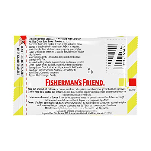 Fisherman`s Friend Sugar Free Lemon - 24 Packs