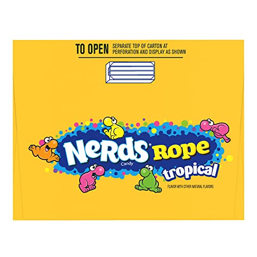 Nerds Rope Tropical Candy - 26 g / 0.92 oz Ropes - 24 Packs