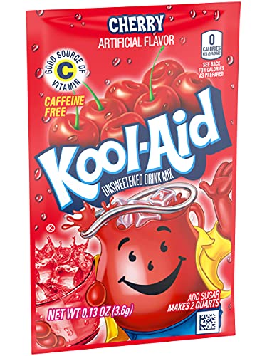 KOOL-AID CHERRY Unsweetened Drink Mix (12 Packets)