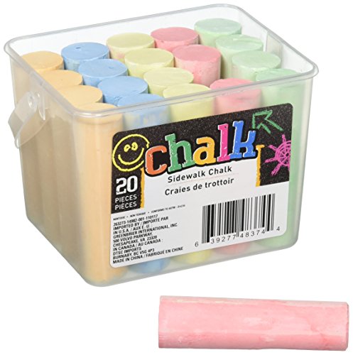 Chalk Sidewalk Chalk 20 Count- 5 Colors