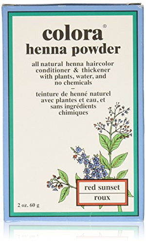 Colora Henna Powder Hair Color Red Sunset 2oz