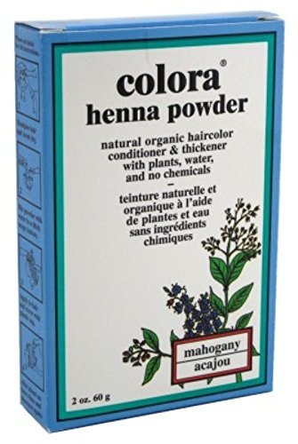 Colora Henna Powder Hair Color Mahogany 2oz (2 Pack)