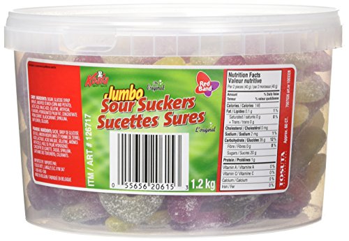 Red Band Jumbo Sour Suckers 1.2 kg