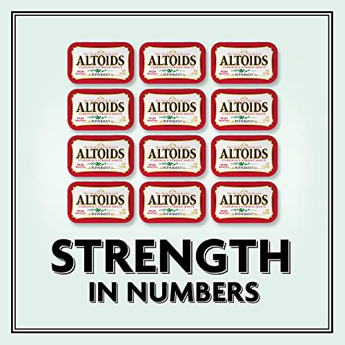 Altoids Curiously Strong Mint, 1.76-Ounce Tins (Pack of 12)