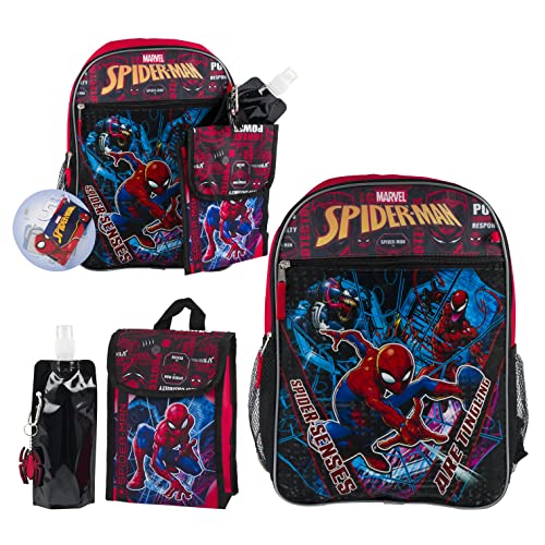 Spider-Man 5 Pc Backpack Set