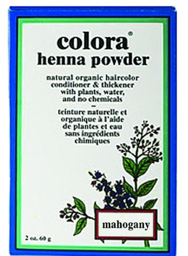 Colora Henna Powder Hair Color Mahogany 2oz (2 Pack)