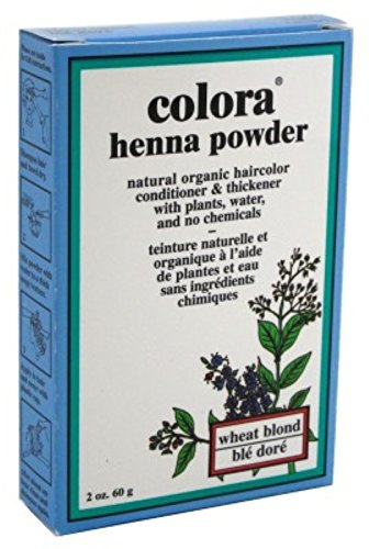 Colora Henna Powder Hair Color Wheat Blonde 2oz (2 Pack)