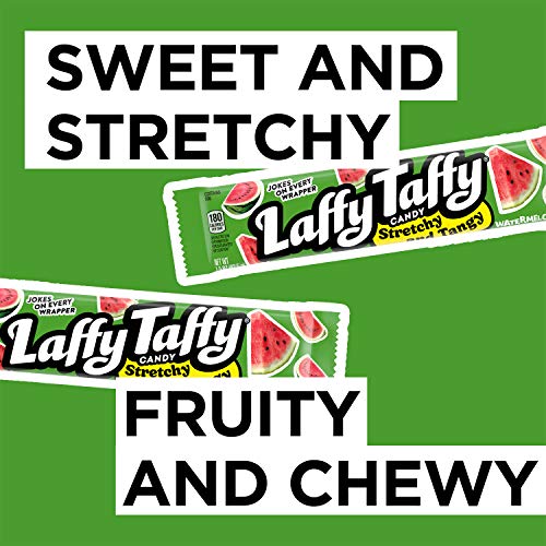 Wonka Laffy Taffy Watermelon 1.5oz X 24 Units, 1.02-Kilogram