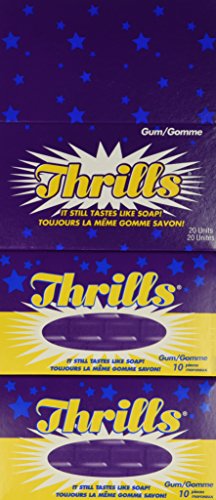 Thrills Chewing Gum, 10 Count - 20 Pack