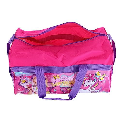 JoJo Siwa 600D Polyester Duffel Bag with printed PVC Side Panels