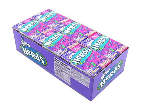 Wonka 24pk Nerds Strawberry/Grape (46.7g /1.6oz per pack)