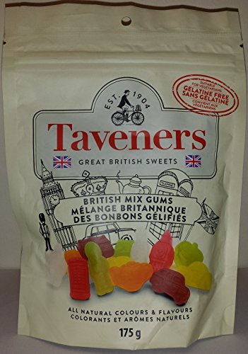 Taveners Great British Sweets British Mix Gums 175 GMS Product of England Gluten Free