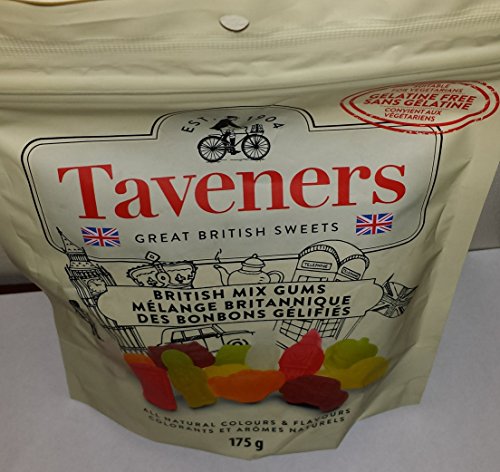 Taveners Great British Sweets British Mix Gums 175 GMS Product of England Gluten Free