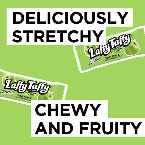 Wonka Laffy Taffy Jar, Sour Apple, 145-Count