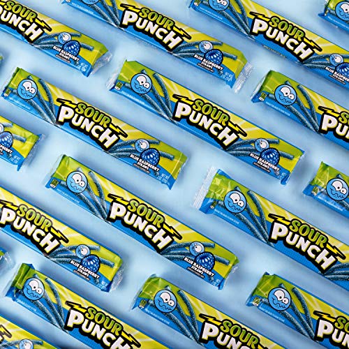 Sour Punch Straws Blue Raspberry - 24/2 oz.