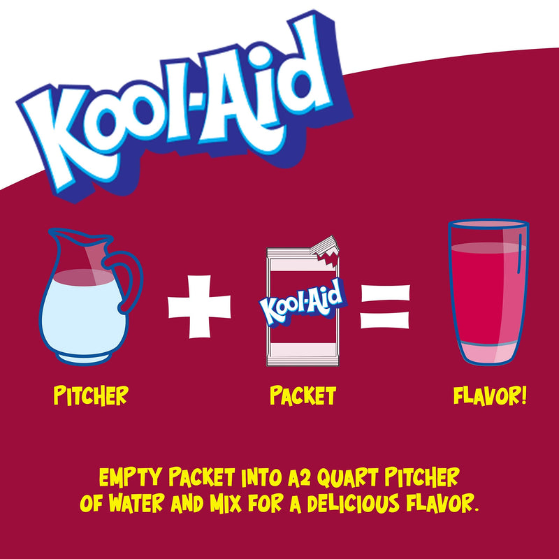 Kool-Aid Black Cherry Drink Mix, 0.13 oz Packet (Package may vary)