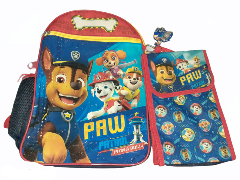 Fast Forward Paw Patrol Five-Piece Set Large Backpack Blue One Size