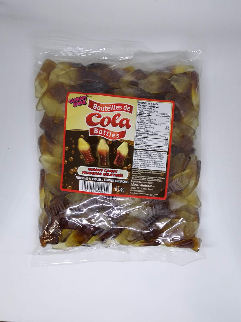 Cola Bottles Gummy Candy, 1KG Bag