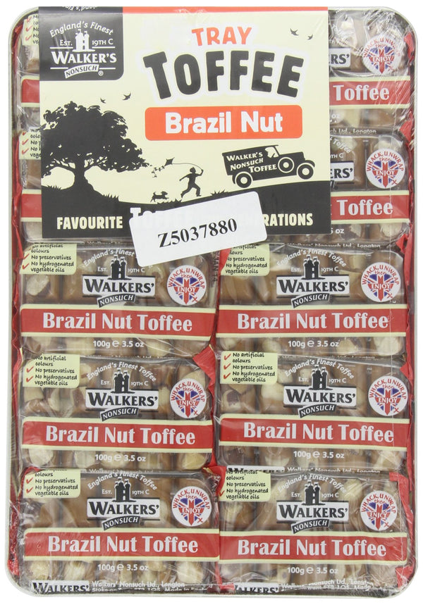 Walkers Brazil Nut Toffee, 3.5-Ounce Packages (Pack of 10)