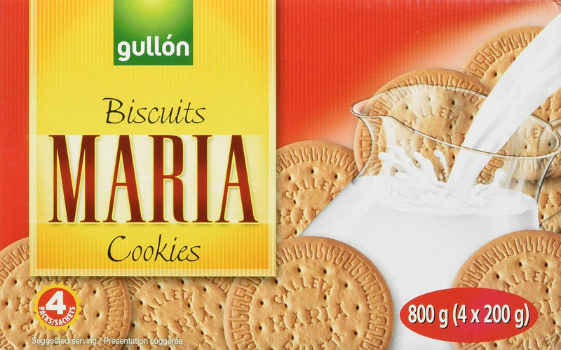 Gullon Maria, Biscuits 800g (4 x 200g) Package Popular Crackers from Spain