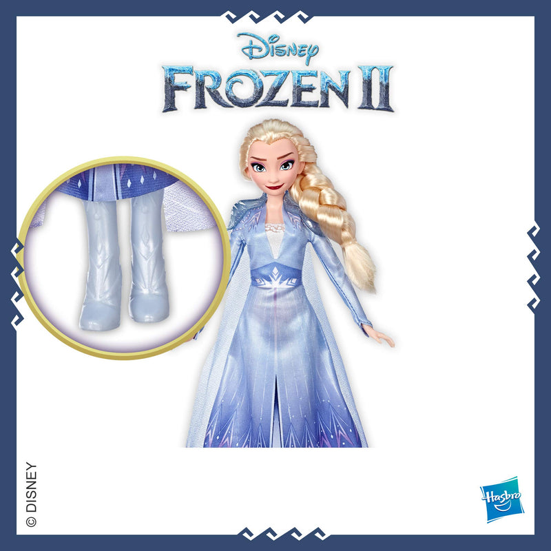 Hasbro Disney Frozen Elsa Fashion Doll with Long Blonde Hair and Blue Outfit Inspired by Frozen 2 - Toy for Kids 3 Years Old and Up