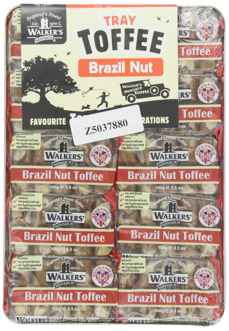 Walkers Brazil Nut Toffee, 3.5-Ounce Packages (Pack of 10)