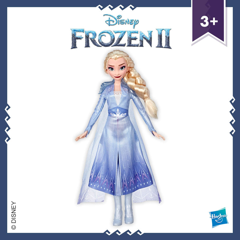 Hasbro Disney Frozen Elsa Fashion Doll with Long Blonde Hair and Blue Outfit Inspired by Frozen 2 - Toy for Kids 3 Years Old and Up