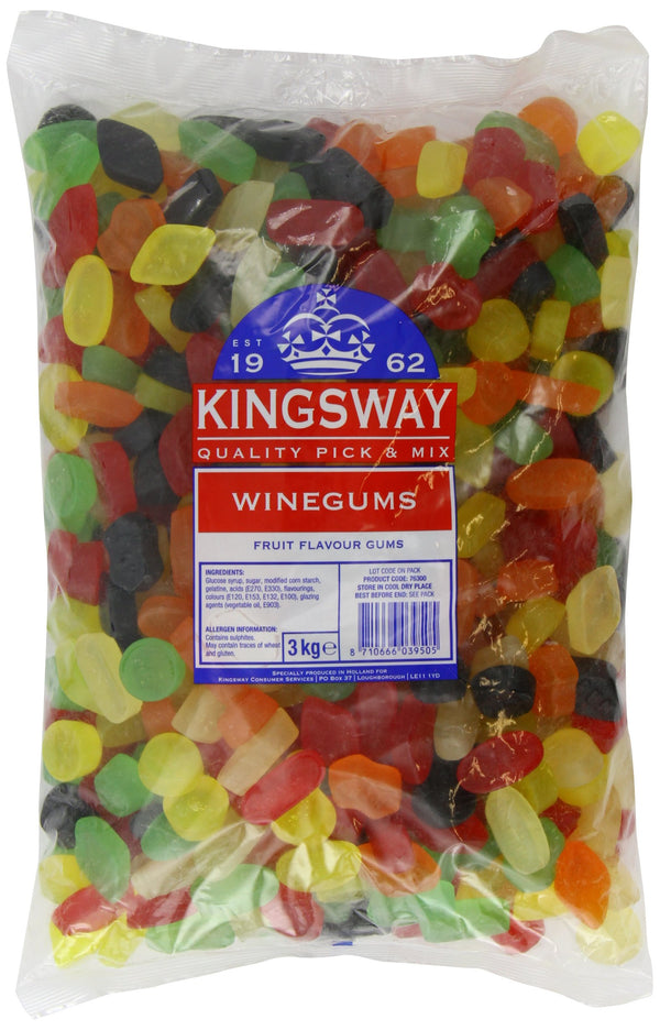 Kingsway Wine Gums 3 Kg