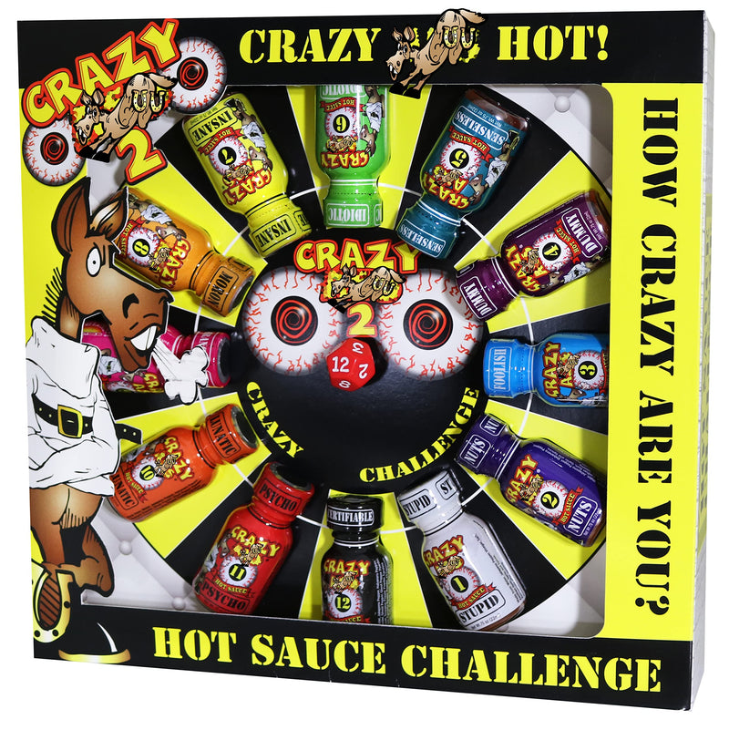 Crazy Hot Sauce Gift Set - Gourmet Challenge Dice Game - Prefect Premium Gourmet Gifts for Men - Try If You Dare!