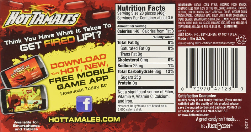 Mike & Ike (1 Pack) Theater Box Hot Tamales 3 Alarm 5-Ounce (x1 Unit), 0.14-Kilogram