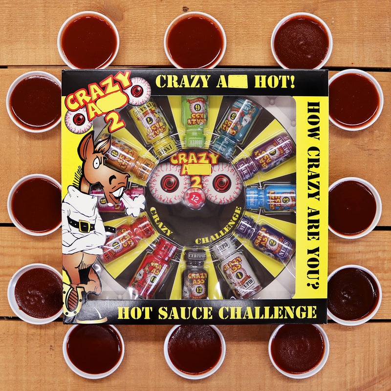 Crazy Hot Sauce Gift Set - Gourmet Challenge Dice Game - Prefect Premium Gourmet Gifts for Men - Try If You Dare!